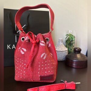 Mud cloth hand bag